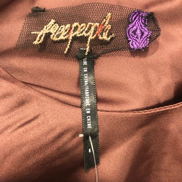 NWT Free People Victoria Maxi Dress In Chocolate Lava Size 8 - Picture 10 of 13